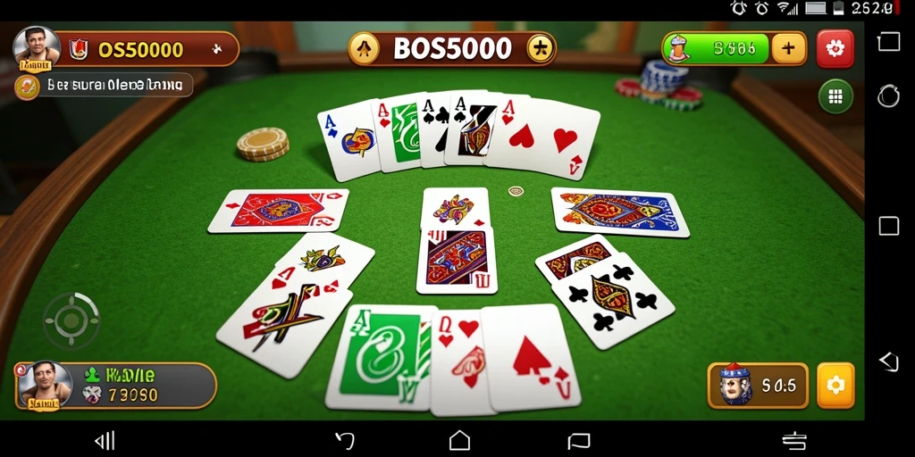 Gameplay seru dan menegangkan dalam BOS5000 Gaple.