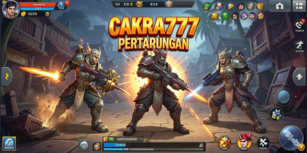 Tampilan gameplay strategis CAKRA777 yang menegangkan.