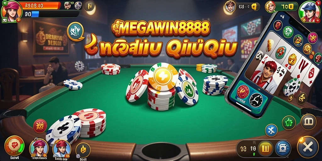 Tampilan menarik saat bermain QiuQiu di MEGAWIN888.