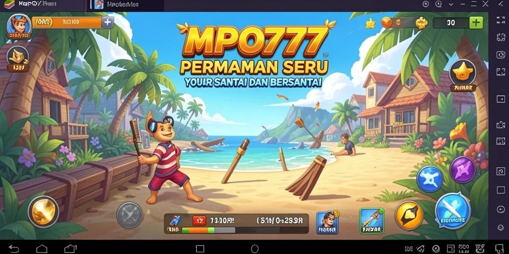 Tampilan gameplay seru dan penuh warna dari MPO777.